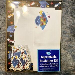 Graduation Invitations Pk Of 25 New, IMPRINTABLE